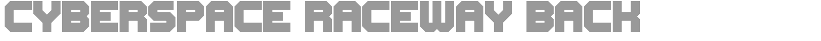 Cyberspace Raceway font preview